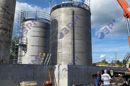 РВС-200 м3 из нержавеющей стали для растительного масла в Воронеже - Опытный завод резервуаров и металлоконструкций