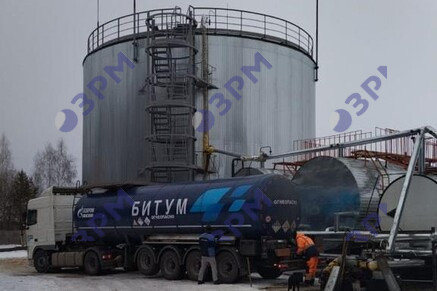 Резервуар РВС-2000 для битума на АБЗ в Воронеже - Опытный завод резервуаров и металлоконструкций