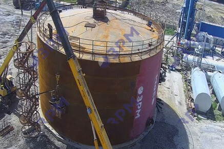 Резервуар РВС-2500 на базе 3000 м3 для битума в Казахстан  в Воронеже - Опытный завод резервуаров и металлоконструкций