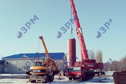 Резервуар РВС-3000 м3 разворачивание рулона стенки в Белгородской области  в Воронеже - Опытный завод резервуаров и металлоконструкций